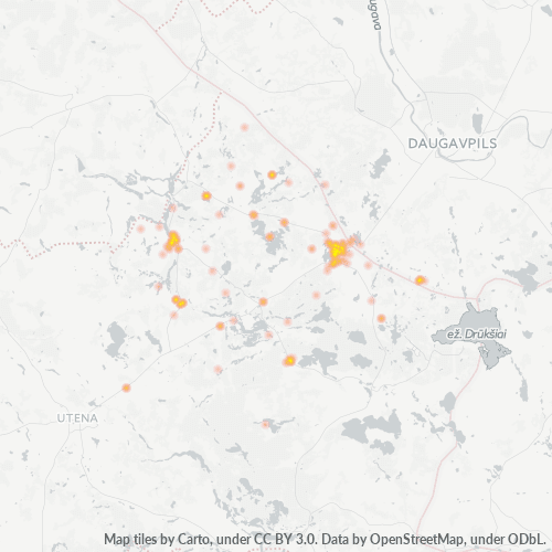 Heat Map ng Negosyo para sa 385