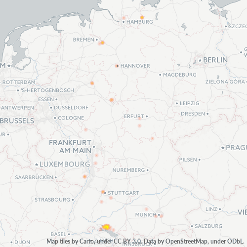 Unternehmens-Heatmap für 7553