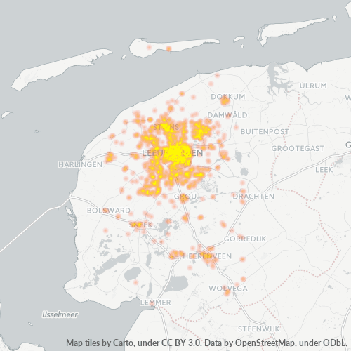 Business Heat Map for 58