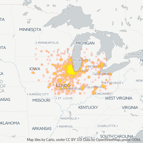 Business Heat Map for 773