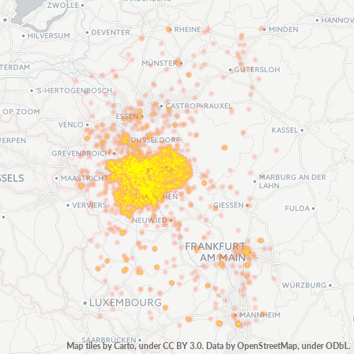Mapa cieplna firm dla 4922