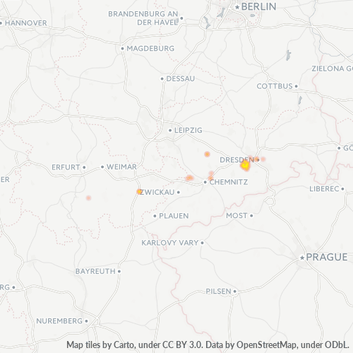 Business Heat Map for 35203