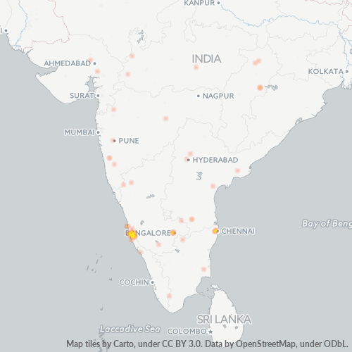 Business Heat Map for 8255