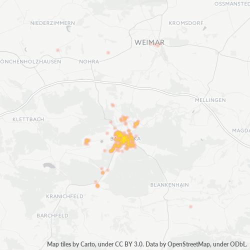 Unternehmens-Heatmap für 36458