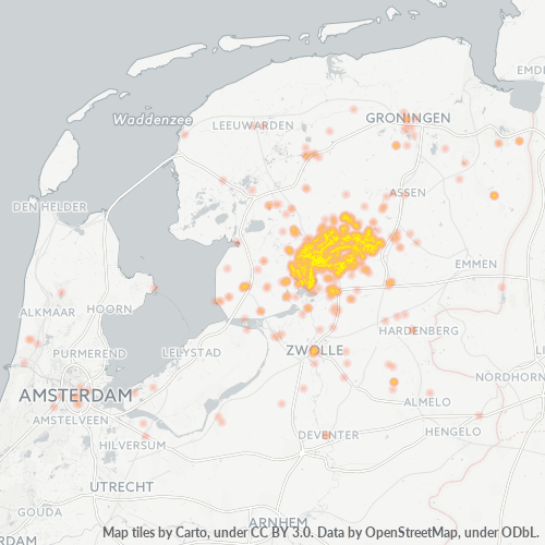 Unternehmens-Heatmap für 521