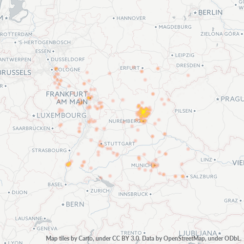 Business Heat Map for 9191