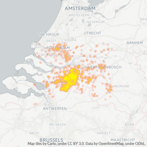 Business Heat Map for 76