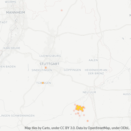 Business Heat Map for 7356
