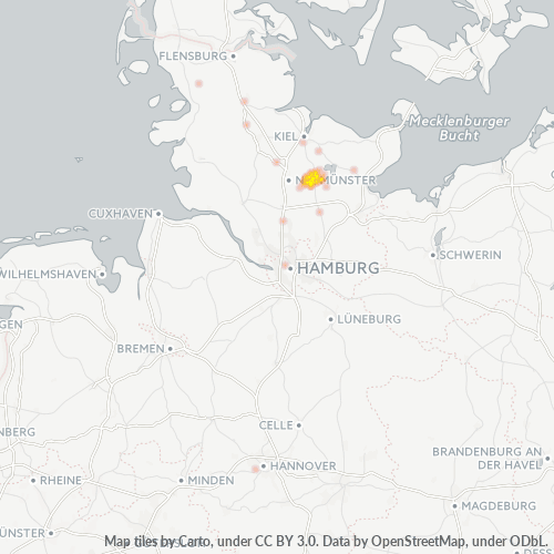 Business Heat Map for 4323