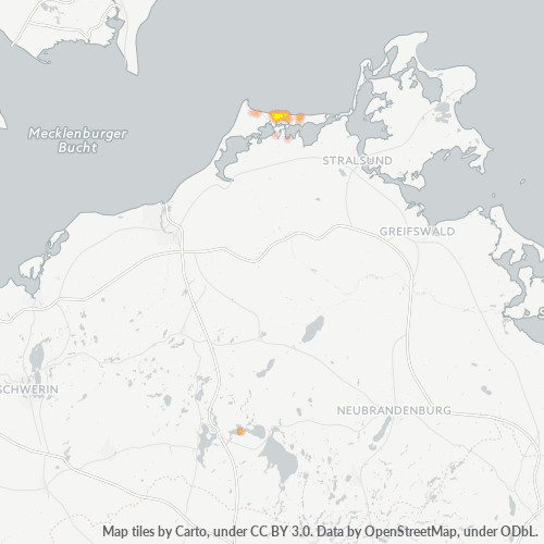Business Heat Map for 38232