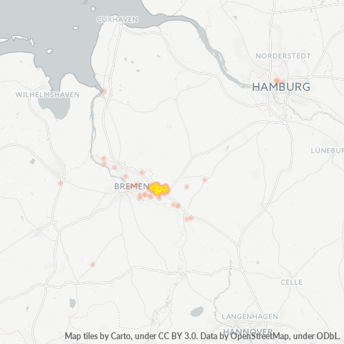 Business Heat Map for 4207