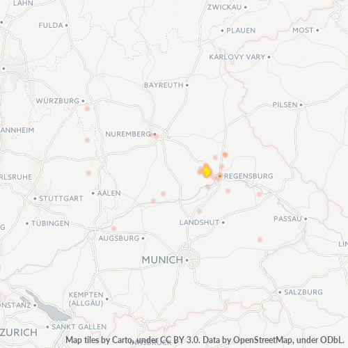 Business Heat Map for 9498
