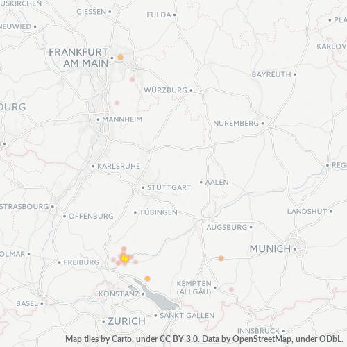 Business Heat Map for 7463