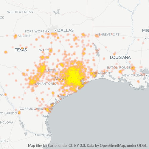 Business Heat Map for 832