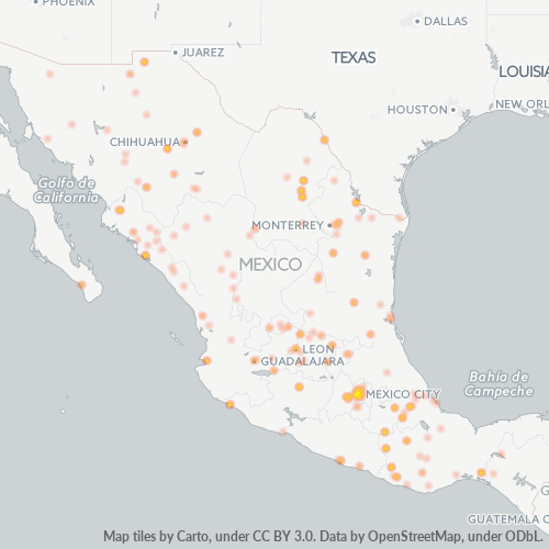 Business Heat Map for 525