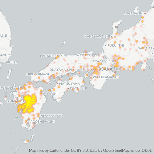 Business Heat Map for 96