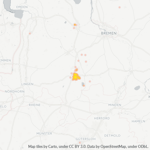 Heat Map ng Negosyo para sa 5492