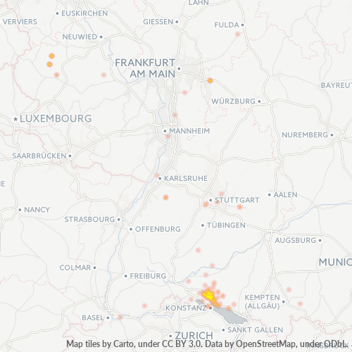 Business Heat Map for 7551