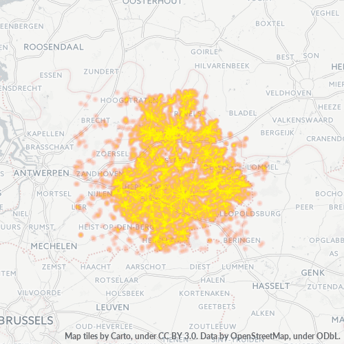 Business Heat Map for 14