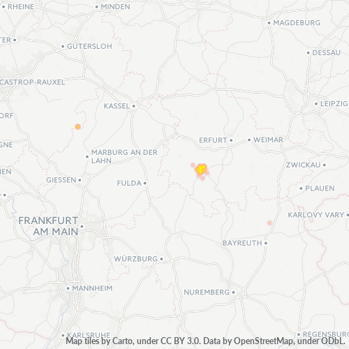 Business Heat Map for 36847