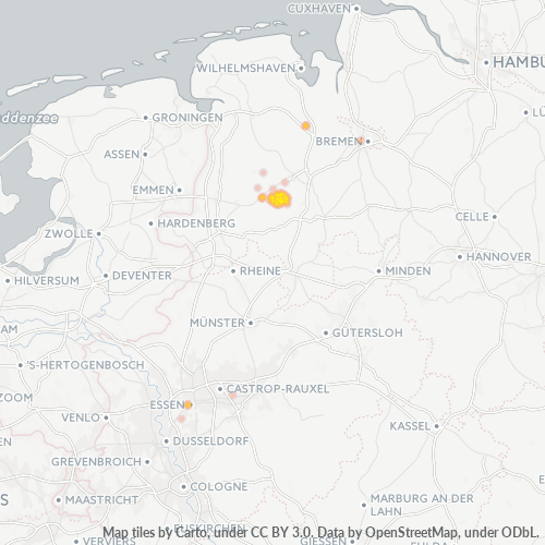 Heat Map ng Negosyo para sa 5434