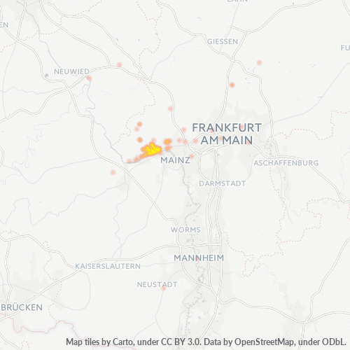 Business Heat Map for 6123