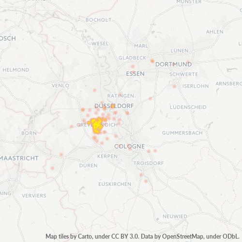 Business Heat Map for 2181