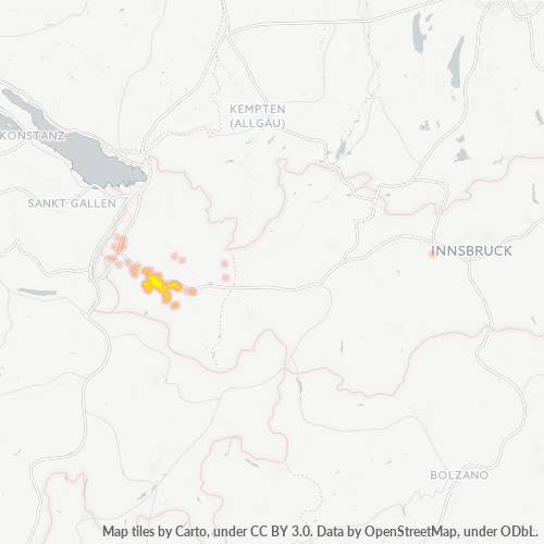 Heat Map ng Negosyo para sa 5552
