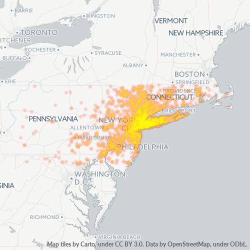 Business Heat Map for 718