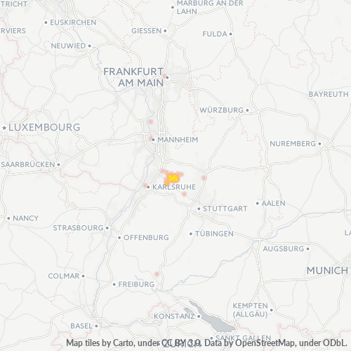 Business Heat Map for 7258