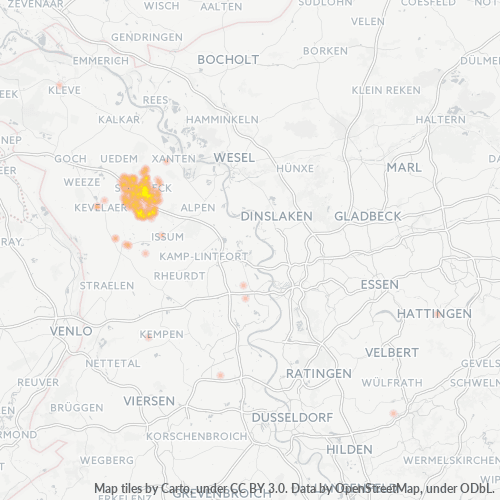 Business Heat Map for 2838