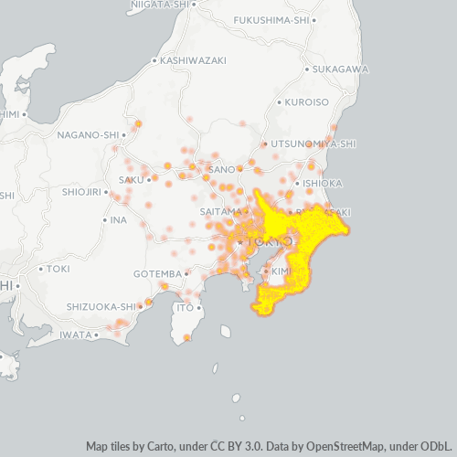 Business Heat Map for 47
