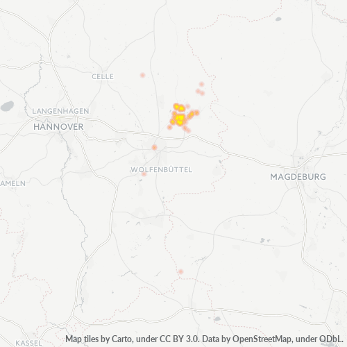 Business Heat Map for 5362