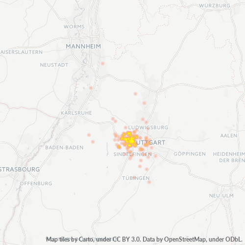 Business Heat Map for 7152