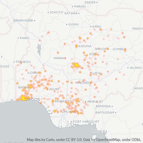 Business Heat Map for 9