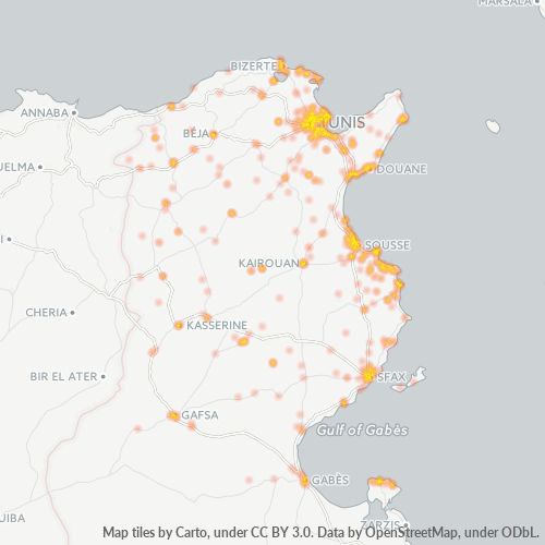 Bedrijven-heatmap voor 9