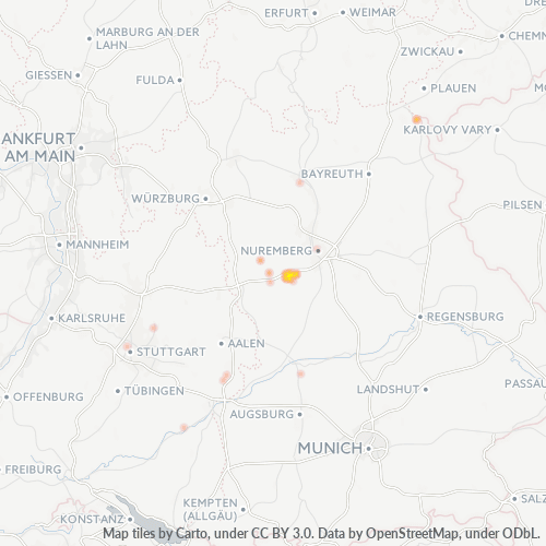 Business Heat Map for 9874