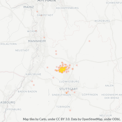 Business Heat Map for 7135