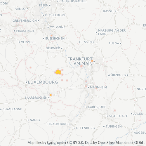 Business Heat Map for 6544