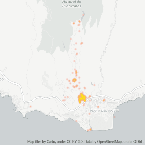 Bedrijfsconcentratie in Postcode 35109 - Spanje