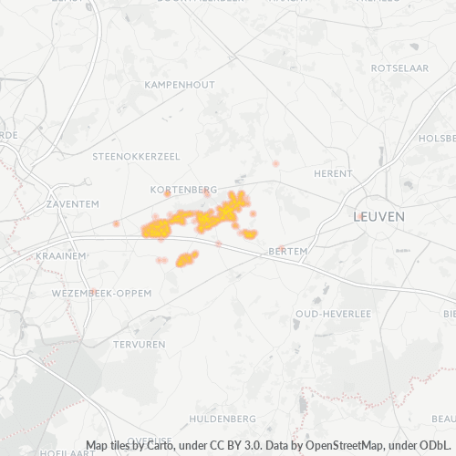 Dami ng Negosyo sa Postal Code 3078 - Meerbeek, Flandes