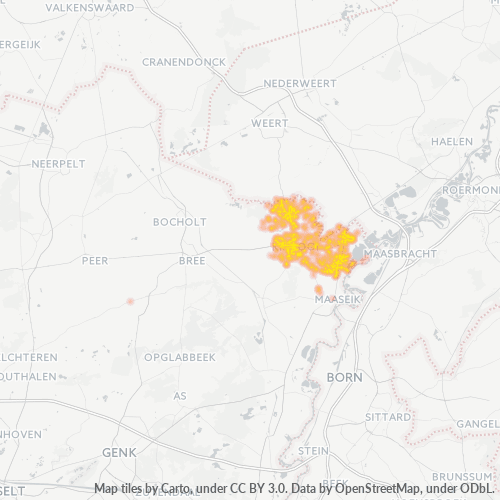 Bedrijfsconcentratie in Postcode 3640 - België