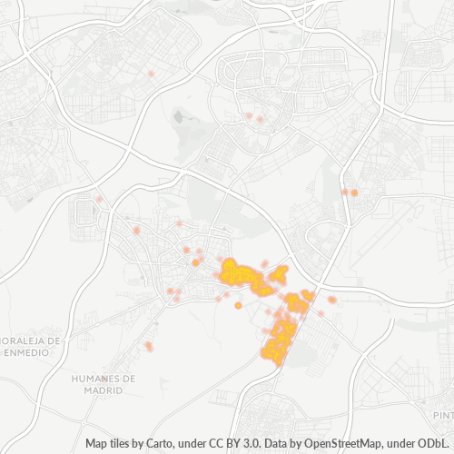 Bedrijfsconcentratie in Postcode 28946 - Fuenlabrada, Madrid (autonome gemeenschap)
