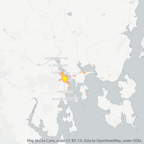 Dami ng Negosyo sa Postal Code 7000 - Hobart, Tasmania