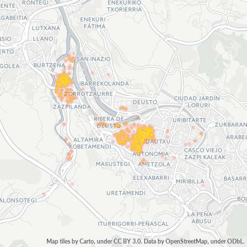 Dami ng Negosyo sa Postal Code 48013 - Bilbao, Bayang Basko