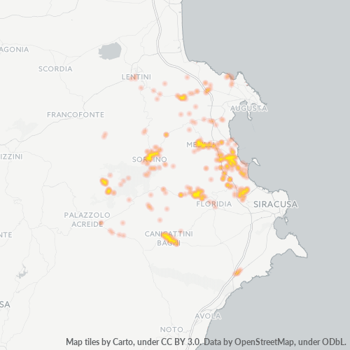 Dami ng Negosyo sa Postal Code 96010 - Villasmundo, Sicilia