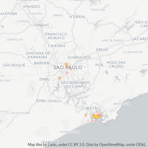 Dami ng Negosyo sa Postal Code 11320-000 - São Vicente, São Paulo