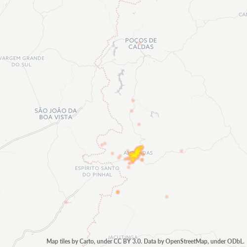Dami ng Negosyo sa Postal Code 37795-000 - Andradas, Minas Gerais
