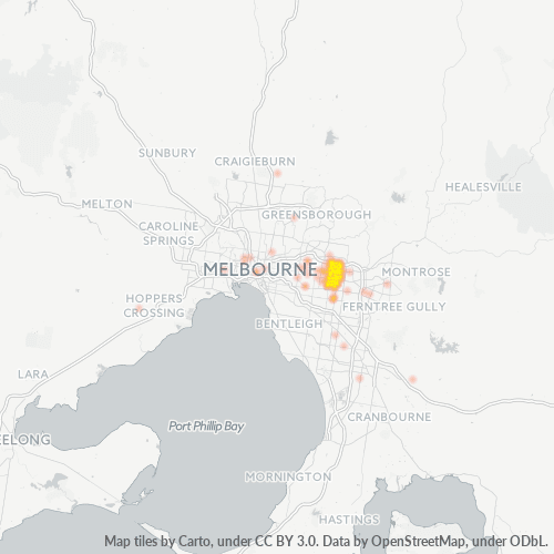 Dami ng Negosyo sa Postal Code 3130 - Blackburn, Victoria