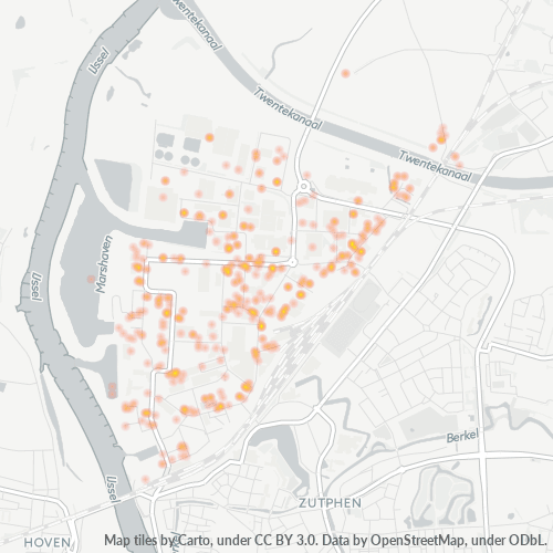 Dami ng Negosyo sa Postal Code 7202 - Zutphen, Provincie Gelderland